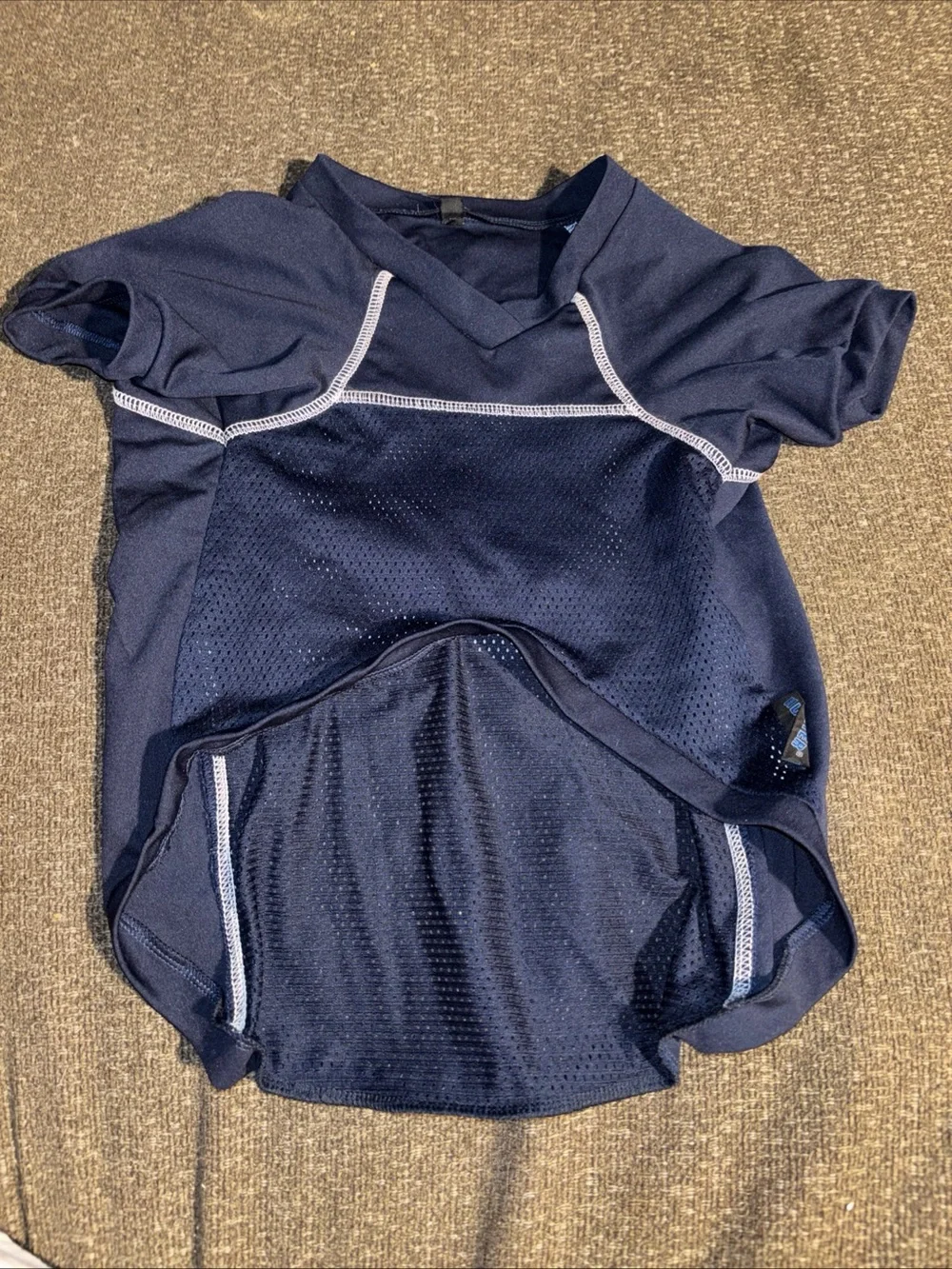 Navy & Gold Dog Jersey - WV Team Pet Shirt XL